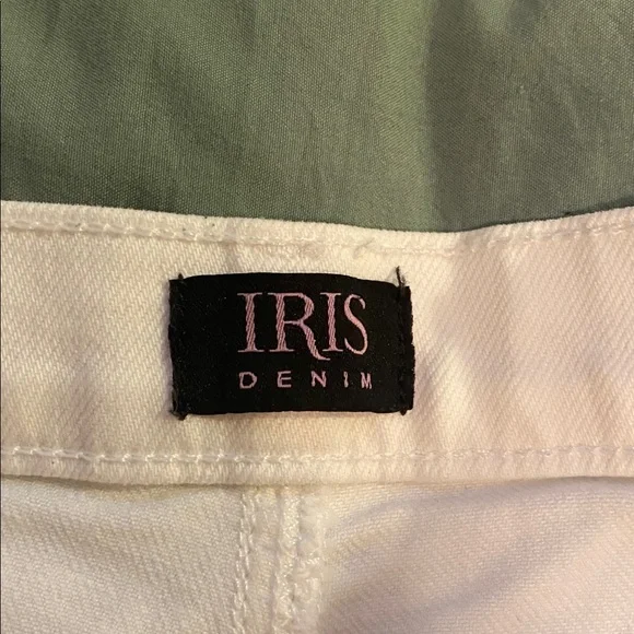 Iris Denim White Pants - Picture 2 of 3